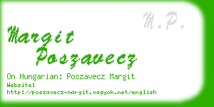 margit poszavecz business card